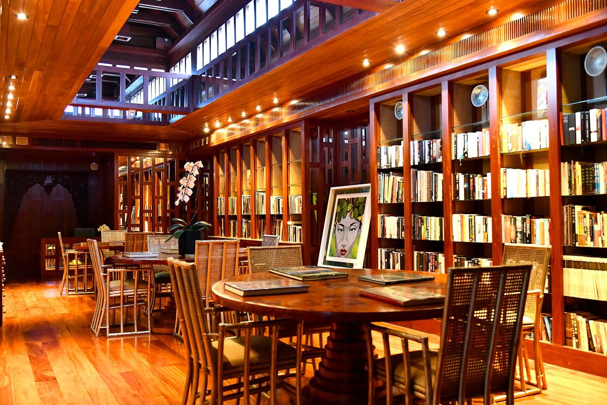 Library interior at Amanpuri, Phuket