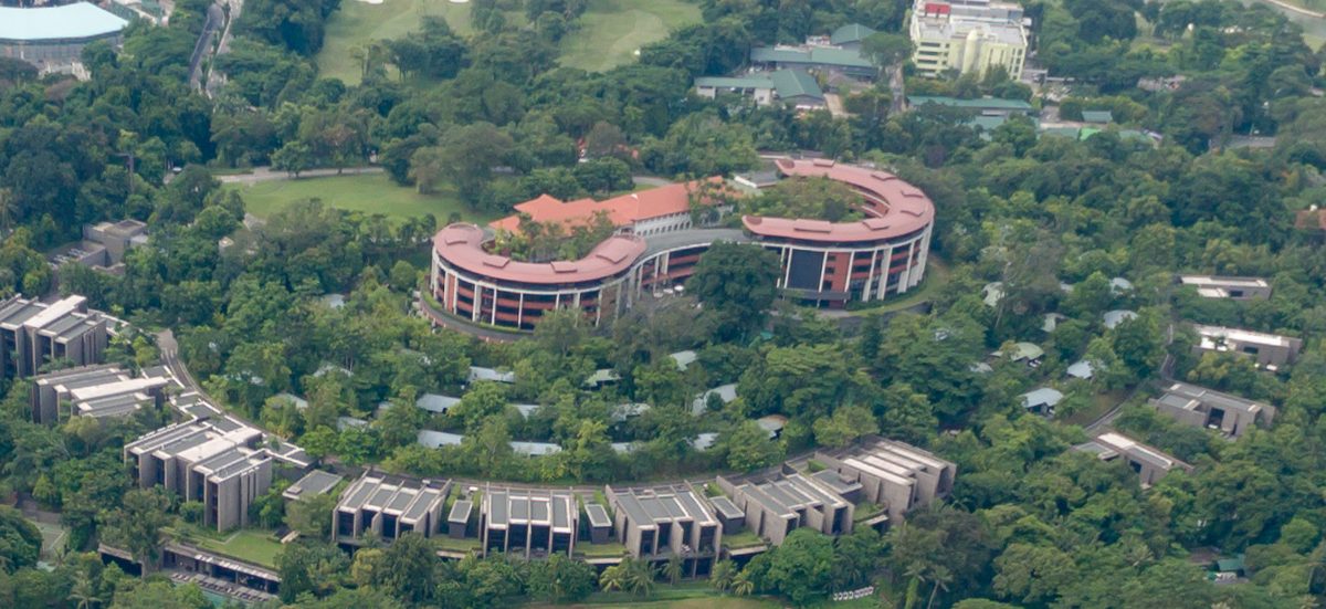 Aerial view of Capella Singapore resort