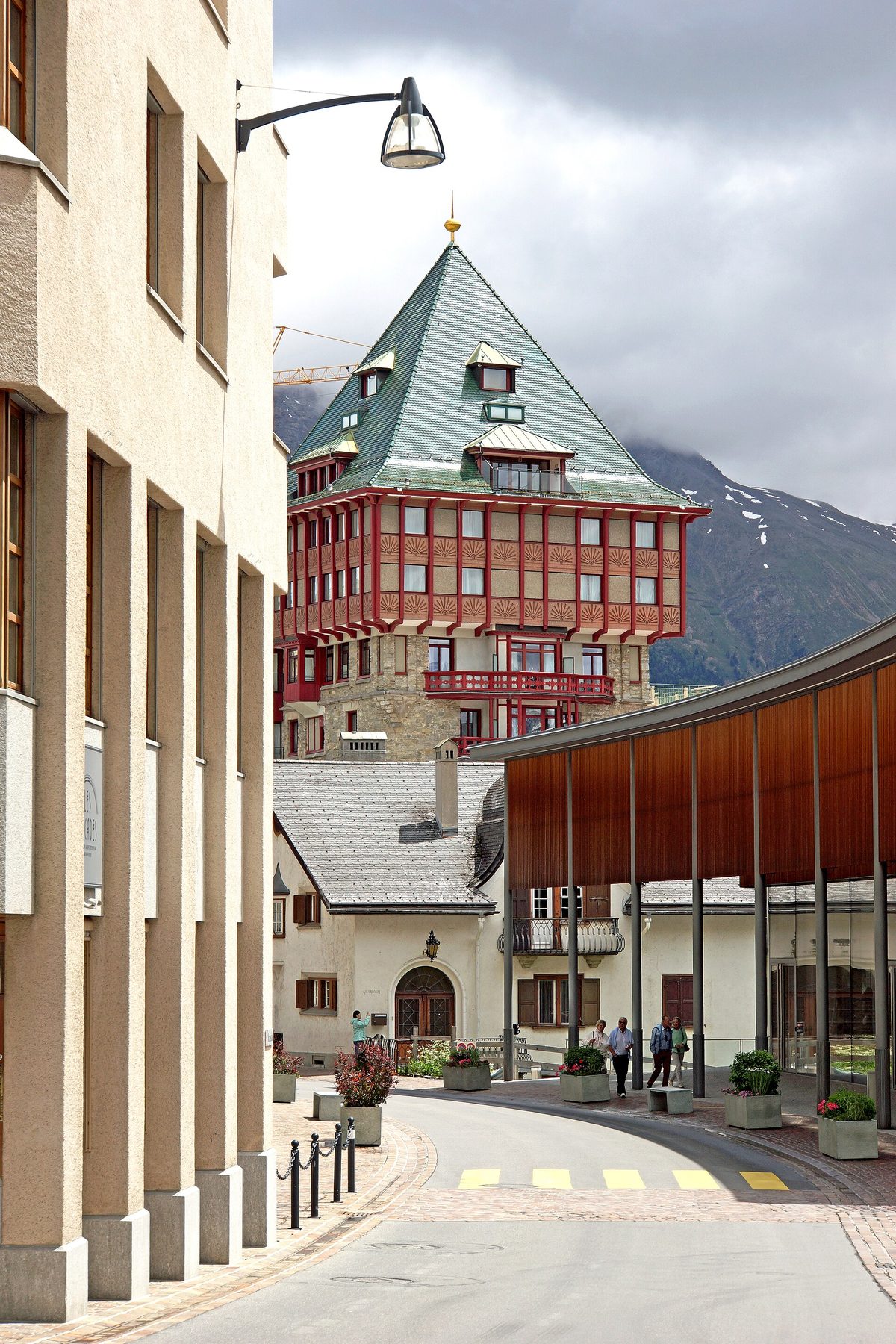 Kulm Hotel St. Moritz from the street