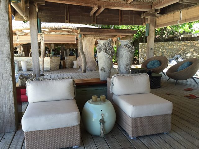 East Beach reception area, North Island, Seychelles